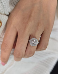 Round Cut 1ct to 3.00ct Lab Grown Diamond Proposal Wedding Solitaire Ring in 14k 18k Platinum White Yellow Rose Gold