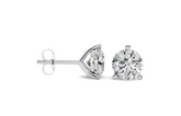 Natural Diamond Round 14K Solid Gold Martini Stud Earrings | Fine Jewelry Gift