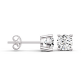 Lab Grown Diamond Round 14K Solid Gold Stud Earrings | Fine Jewelry Gift