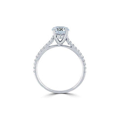 Sale! Certified Solitaire Engagement Ring, 1ct carat Center F / VS IGI Lab Grown Diamond. 14k 18k Gold Platinum White or Yellow. Classic