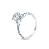 Sale! Certified Solitaire Engagement Ring, 1ct carat Center F / VS IGI Lab Grown Diamond. 14k 18k Gold Platinum White or Yellow. Classic