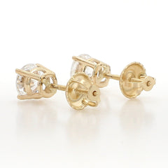 Real 1 carat Diamond Studs Earrings 14k White Yellow Gold 1 ct with Screw Back VS Women Men Anniversary Wedding Valentine's day gift Real 1 carat Diamond Studs Earrings 14k White Yellow Gold 1 ct with Screw Back VS Women Men Anniversary Wedding Valentine's day gift