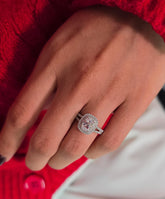 Cushion Cut 1ct 1.50ct 2.00ct 3.00ct Lab Grown Diamond Engagement Wedding Ring in 14k 18k Platinum White Yellow Rose Gold.