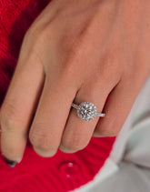 Round Cut 1ct 1.50ct 2.00ct 3.00ct Lab Grown Diamond Engagement Wedding Ring in 14k 18k Platinum White Yellow Rose Gold.