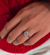 Round Cut 1ct 1.50ct 2.00ct 3.00ct Lab Grown Diamond Engagement Wedding Ring in 14k 18k Platinum White Yellow Rose Gold.