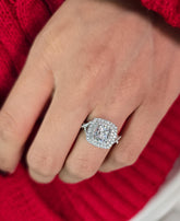 Cushion Cut 1ct 1.50ct 2.00ct 3.00ct Lab Grown Diamond Engagement Wedding Ring in 14k 18k Platinum White Yellow Rose Gold.