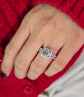 Round Cut 1ct 1.50ct 2.00ct 3.00ct Lab Grown Diamond Engagement Wedding Ring in 14k 18k Platinum White Yellow Rose Gold.