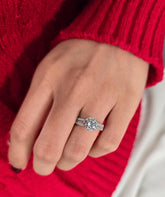 Round Cut 1ct 1.50ct 2.00ct 3.00ct Lab Grown Diamond Engagement Wedding Ring in 14k 18k Platinum White Yellow Rose Gold.