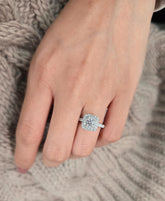 Round Cut 1ct 1.50ct 2.00ct 3.00ct Lab Grown Diamond Engagement Wedding Ring in 14k 18k Platinum White Yellow Rose Gold.