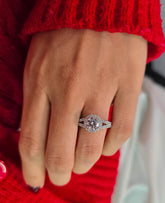 Round Cut 1ct 1.50ct 2.00ct 3.00ct Lab Grown Diamond Engagement Wedding Ring in 14k 18k Platinum White Yellow Rose Gold.