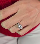 Round Cut 1ct 1.50ct 2.00ct 3.00ct Lab Grown Diamond Engagement Wedding Ring in 14k 18k Platinum White Yellow Rose Gold.