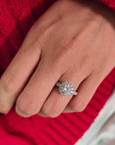 Round Cut 1ct 1.50ct 2.00ct 3.00ct Lab Grown Diamond Engagement Wedding Ring in 14k 18k Platinum White Yellow Rose Gold.