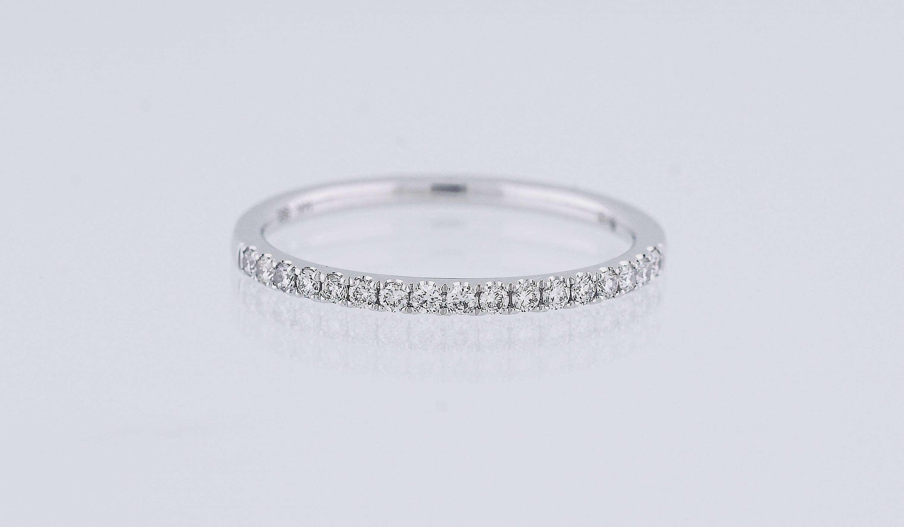 Natural Diamond Wedding Ring Eternity and Halfway Anniversary Promise Band 14k White Yellow Rose Solid Gold