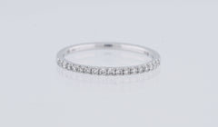 Natural Diamond Wedding Ring Eternity and Halfway Anniversary Promise Band 14k White Yellow Rose Solid Gold