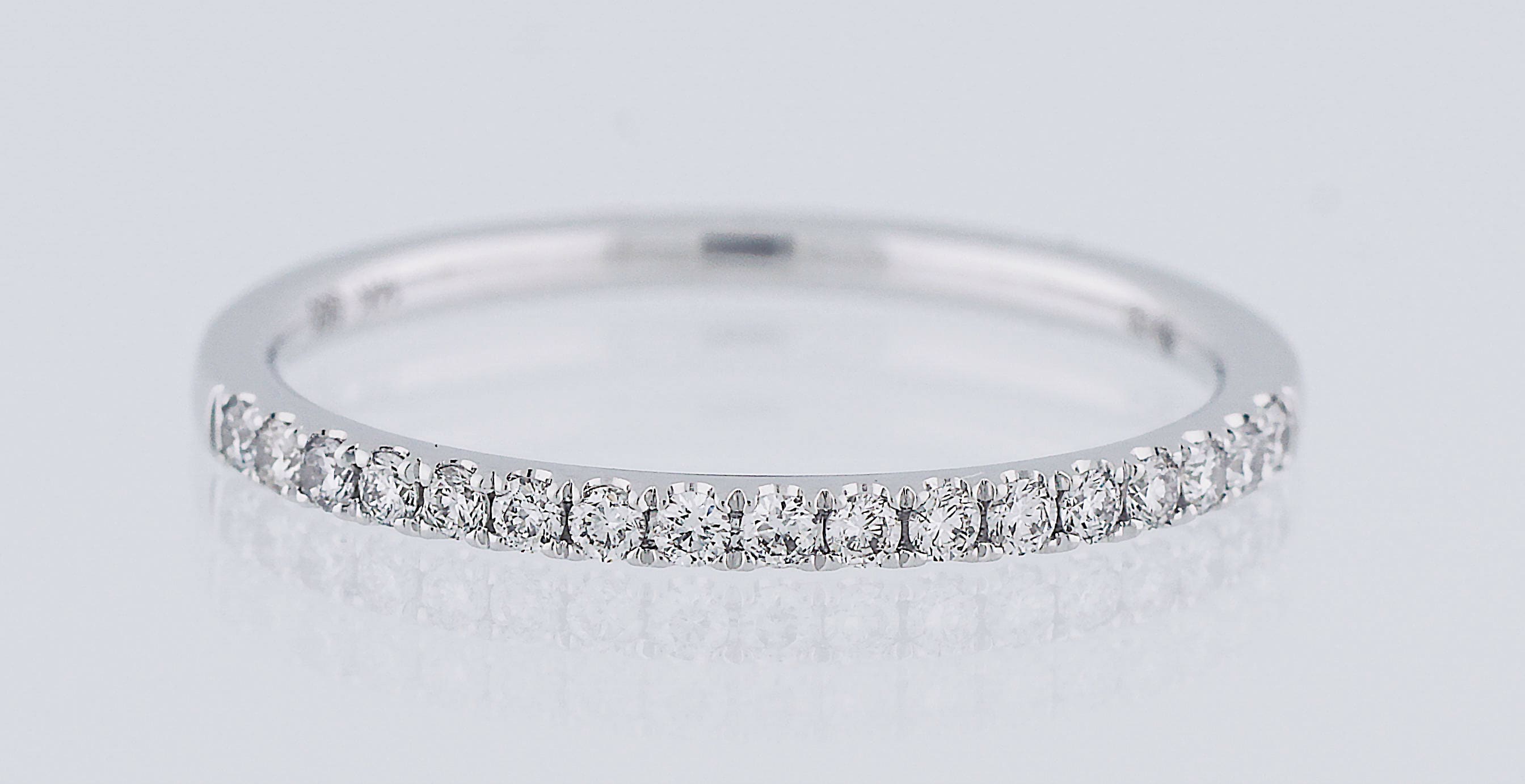 Natural Diamond Wedding Ring Eternity and Halfway Anniversary Promise Band 14k White Yellow Rose Solid Gold