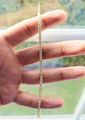 Diamond Bracelet For Women. 14k Yellow and White gold. VS clarity. Low profile and non flip. Birthday Anniversary and Valentine's Day. Sale!