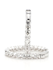 Round In and Out Diamond Hoops Earrings. 14k White Solid Gold 3 carats diamonds. Lab Grown F VS. Secure Click Lock. Ideal cut and shine.Gift