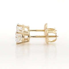 Diamond Earrings Studs 14k White Yellow Gold Carat with Screw Back Martini VS Women Men Anniversary Wedding Birthday Valentine's gift Sale!