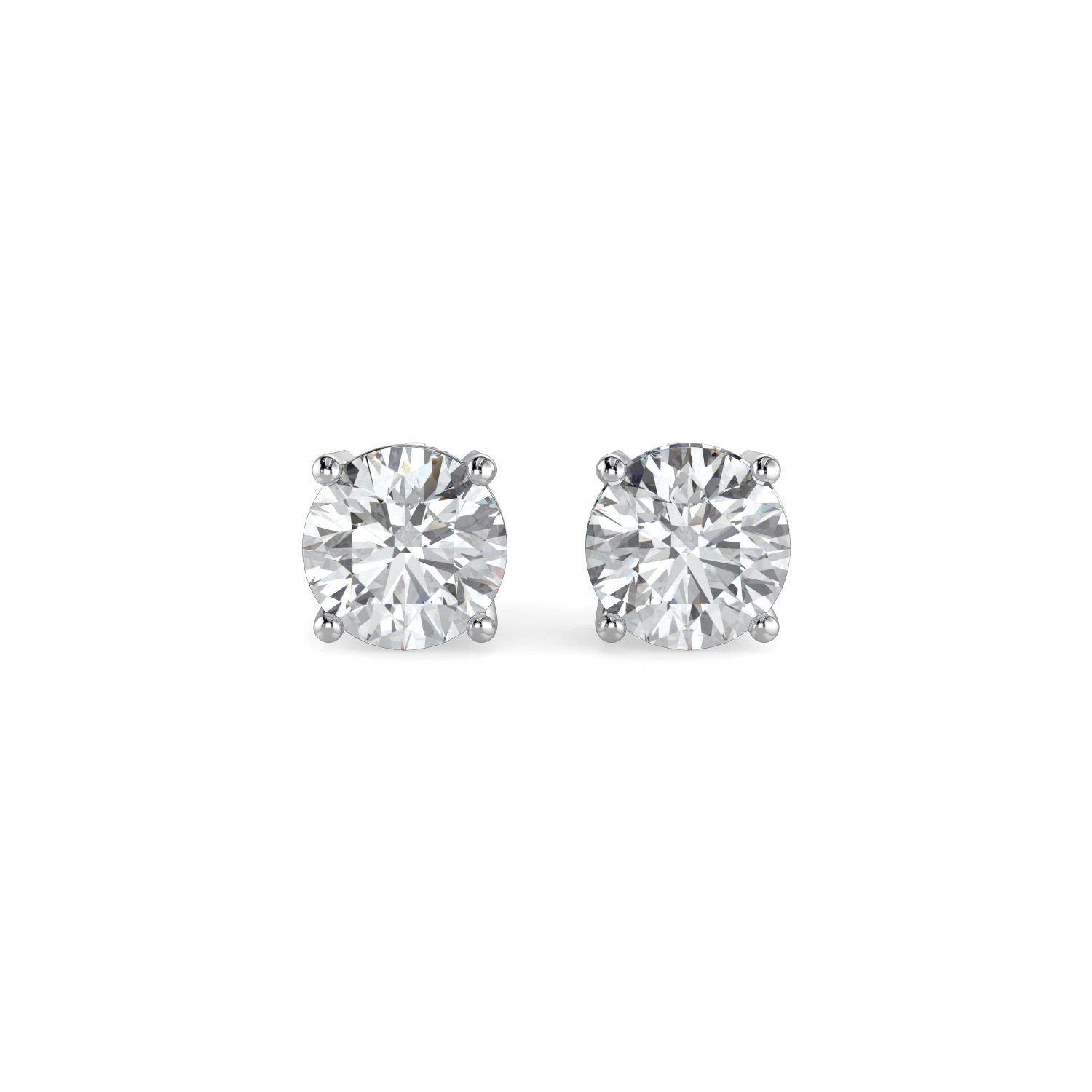 Natural Diamond Stud Earrings 14k White Yellow Gold with Screw backs. Martini and 4prong solitaire setting. Valentine's day Anniversary Gift