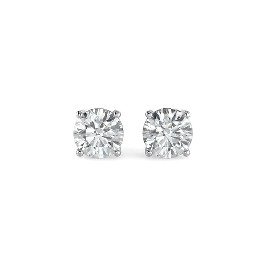 Natural Diamond Stud Earrings 14k White Yellow Gold with Screw backs. Martini and 4prong solitaire setting. Valentine's day Anniversary Gift