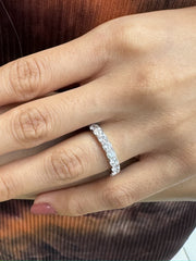 Anniversary bands for women 1.35 carat tw 14k 18K White Yellow Rose Gold and Platinum. DEF Color and VVS VS Clarity with Lab Grown Diamonds