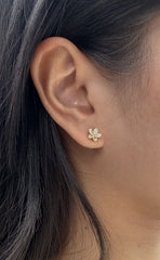 Natural Pear Shaped Diamonds Earring Studs in 18K Yellow Gold, 1.31 Carats tw, Fancy Light Yellow Color and VS Clarity Unique Fancy Style