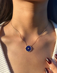 Compass Pendant Necklace in 14K Yellow Gold with Natural Diamonds. F Color and VS Clarity. Dainty and Beautiful. 17 / 18 Inch. Unique