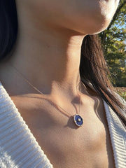 Compass Pendant Necklace in 14K Yellow Gold with Natural Diamonds. F Color and VS Clarity. Dainty and Beautiful. 17 / 18 Inch. Unique