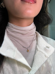 Flower Pendant Necklace in 18K White Gold with Natural Diamonds. F Color and VS Clarity. Dainty and Beautiful. 17 / 18 Inch