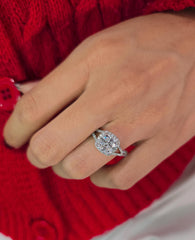 Cushion Cut 1ct 1.50ct 2.00ct 3.00ct Lab Grown Diamond Engagement Wedding Ring in 14k 18k Platinum White Yellow Rose Gold.