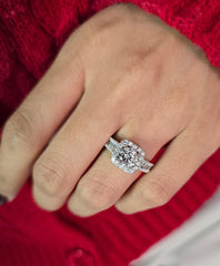 Round Cut 1ct 1.50ct 2.00ct 3.00ct Lab Grown Diamond Engagement Wedding Ring in 14k 18k Platinum White Yellow Rose Gold.