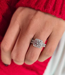 Round Cut 1ct 1.50ct 2.00ct 3.00ct Lab Grown Diamond Engagement Wedding Ring in 14k 18k Platinum White Yellow Rose Gold.