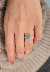 Round Cut 1ct 1.50ct 2.00ct 3.00ct Lab Grown Diamond Engagement Wedding Ring in 14k 18k Platinum White Yellow Rose Gold.