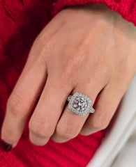 Round Cut 1ct 1.50ct 2.00ct 3.00ct Lab Grown Diamond Engagement Wedding Ring in 14k 18k Platinum White Yellow Rose Gold.