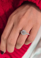 Round Cut 1ct 1.50ct 2.00ct 3.00ct Lab Grown Diamond Engagement Wedding Ring in 14k 18k Platinum White Yellow Rose Gold.