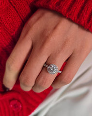 Round Cut 1ct 1.50ct 2.00ct 3.00ct Lab Grown Diamond Engagement Wedding Ring in 14k 18k Platinum White Yellow Rose Gold.