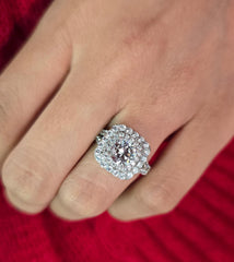 Round Cut 1ct 1.50ct 2.00ct 3.00ct Lab Grown Diamond Engagement Wedding Ring in 14k 18k Platinum White Yellow Rose Gold.