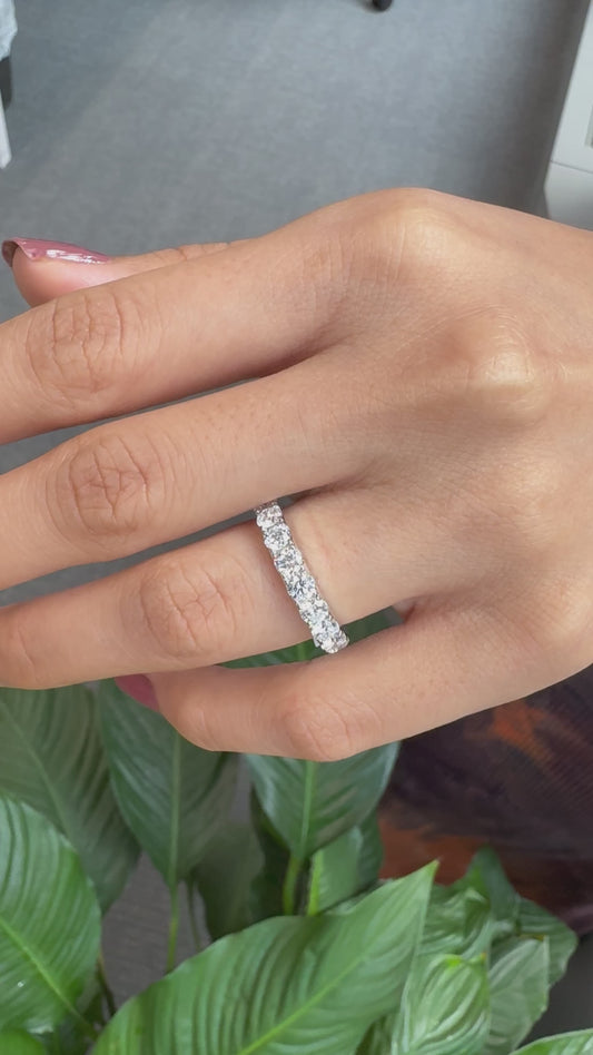 Wedding bands for women 1.35cttw 14k 18K White Yellow Rose Gold and Platinum. DEF Color and VVS VS Clarity with Lab Grown Diamonds